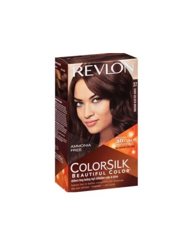 Revlon Colorsilk Sans Amoniaque 37 Dark Golden Brown  