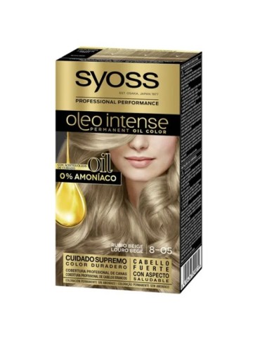 Syoss Oleo Intense Permanent Hair Color 8-05 Beige Blonde