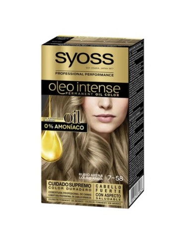 Syoss Oleo Intense Permanent Hair Color 7-58 Sand Blonde