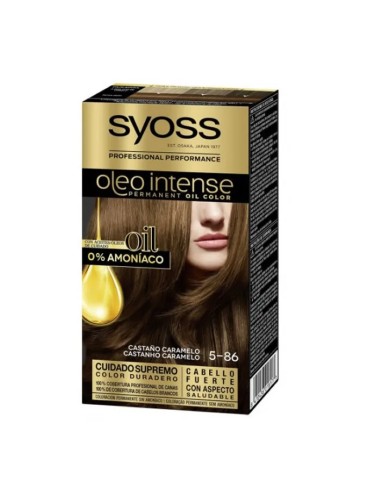 Syoss Oleo Intense Permanent Hair Color 5-86 Caramel Brown