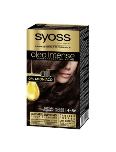 Syoss Oleo Intense Permanent Hair Color 4-86 Ice Brown
