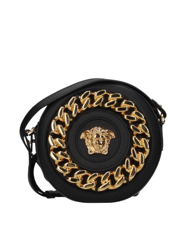 Sac bandoulière Versace en cuir noir