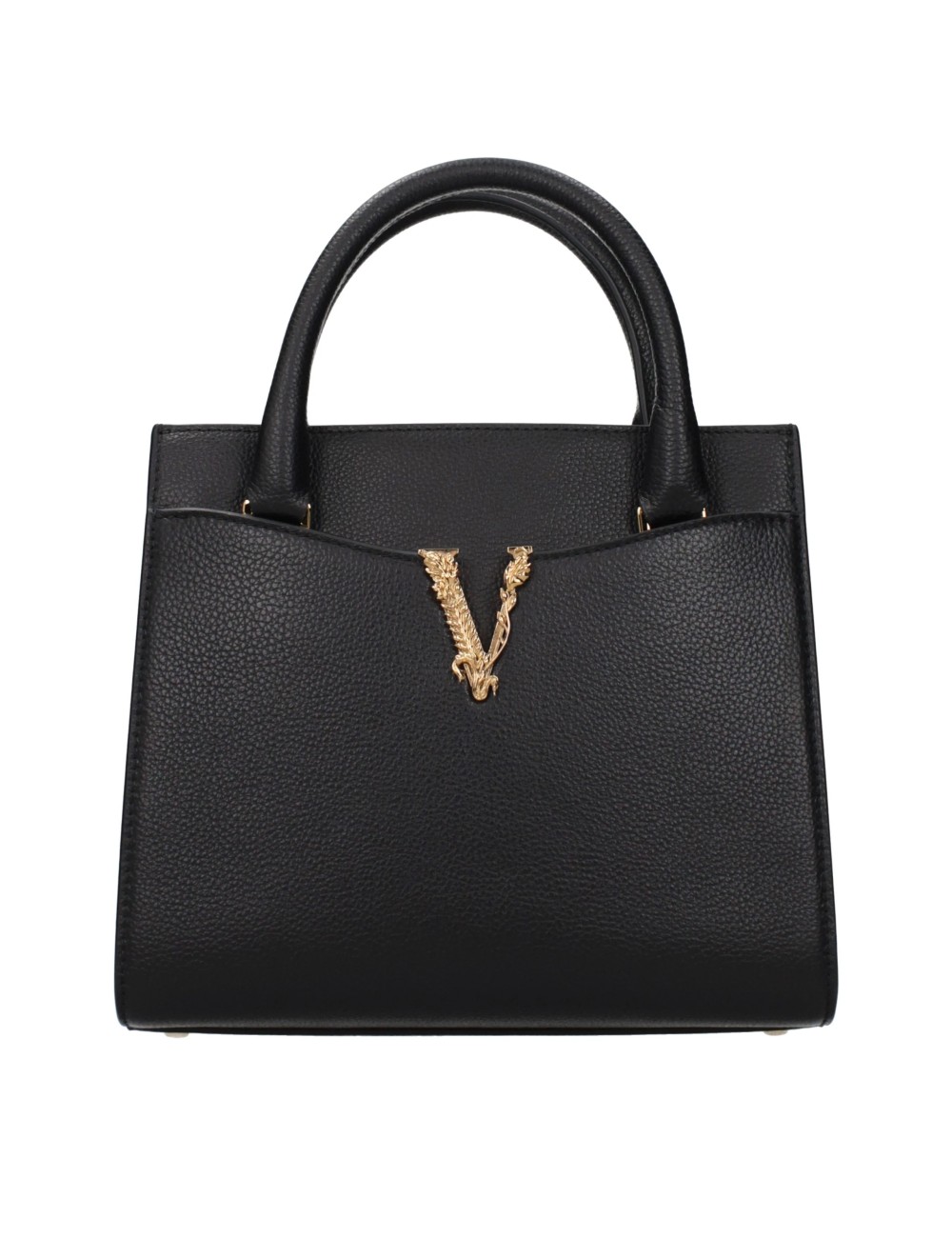 Sac à main Versace en cuir noir