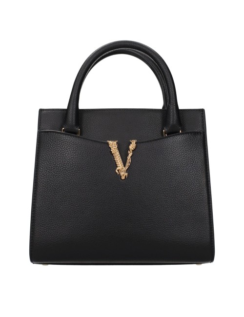 Sac à main Versace en cuir noir