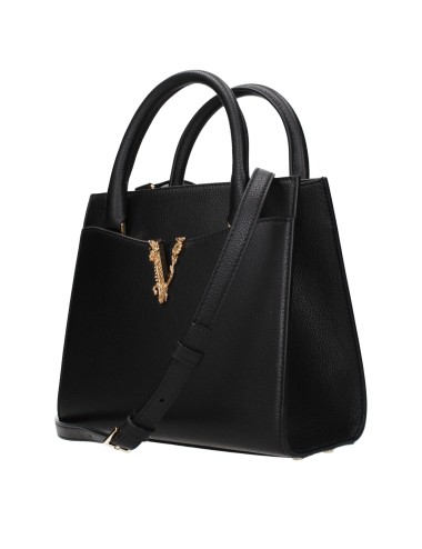 Sac à main Versace en cuir noir