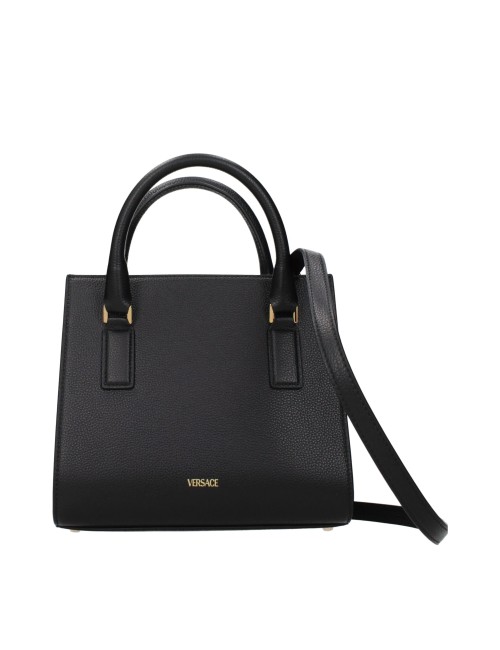 Sac à main Versace en cuir noir