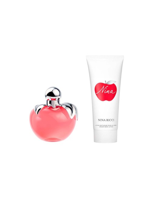 Nina Ricci Nina Eau De Toilette Recargable 80ml Creamy Loción Corporal 75ml