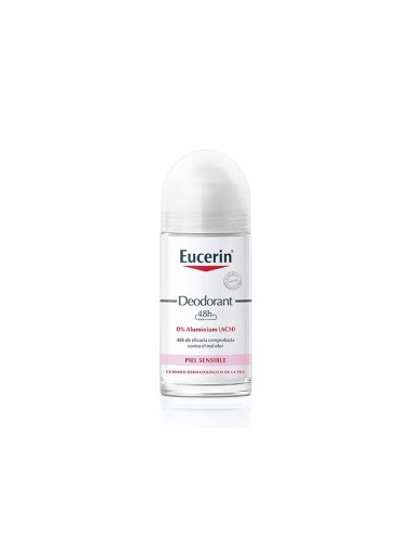 Eucerin Deodorant Roll On 0% Aluminium Peau Sensible 50ml