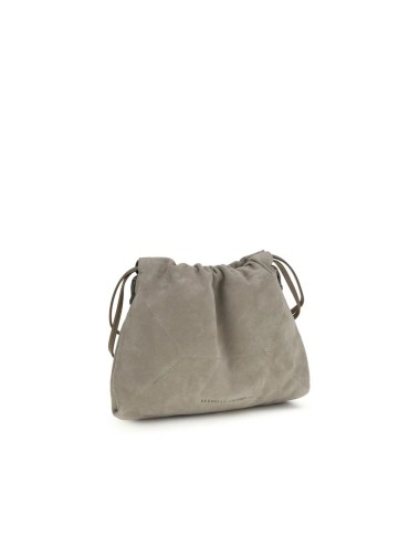 Pochette Bos Taurus en cuir de veau gris Brunello Cucinelli
