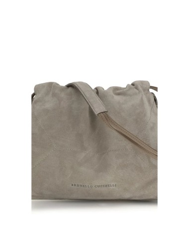 Brunello Cucinelli Clutch Gris Suède | Paloma Private Club