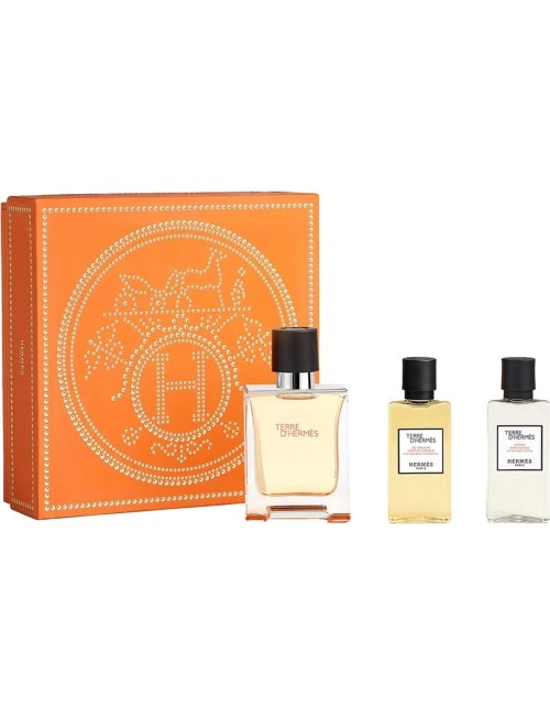 Hermès Terre D'hermès Edt Spray 50 ml Coffret 3 Produits