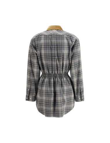 Robe Miu Miu grise en coton – Élégance casual chic iconique