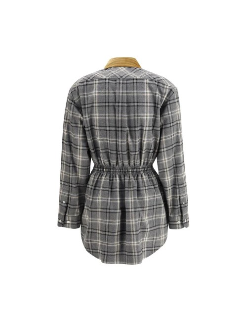 Robe Miu Miu grise en coton – Élégance casual chic iconique