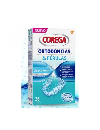 Corega Orthodontie Et Attelles 36 comprimés 