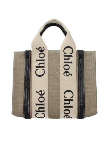 Sac Chloé Woody Small en lin – Tote iconique chic et naturel