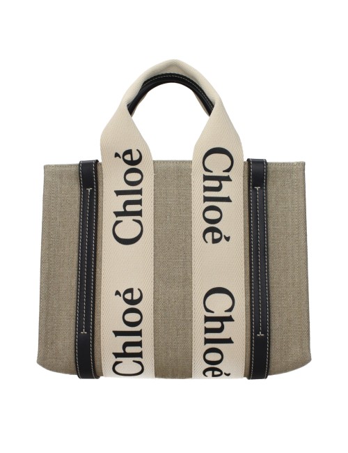 Sac Chloé Woody Small en lin – Tote iconique chic et naturel