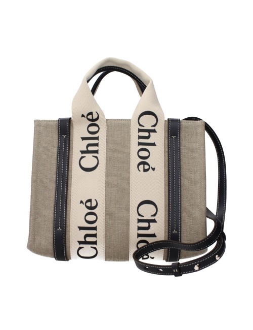 Sac Chloé Woody Small en lin – Tote iconique chic et naturel