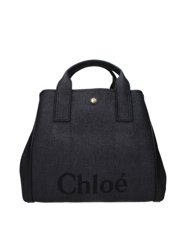 Chloé Sacs À Main Femme Tissu Noir/Bleu Navy