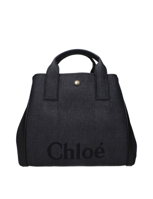 Chloé Sacs À Main Femme Tissu Noir/Bleu Navy
