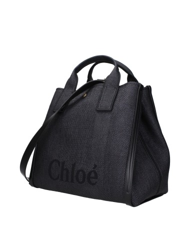 Chloé Sacs À Main Femme Tissu Noir/Bleu Navy