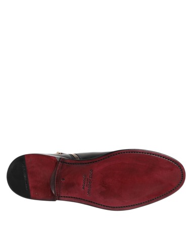 Dolce & Gabbana Chelsea – Bottines cuir noir mi-mollet luxe