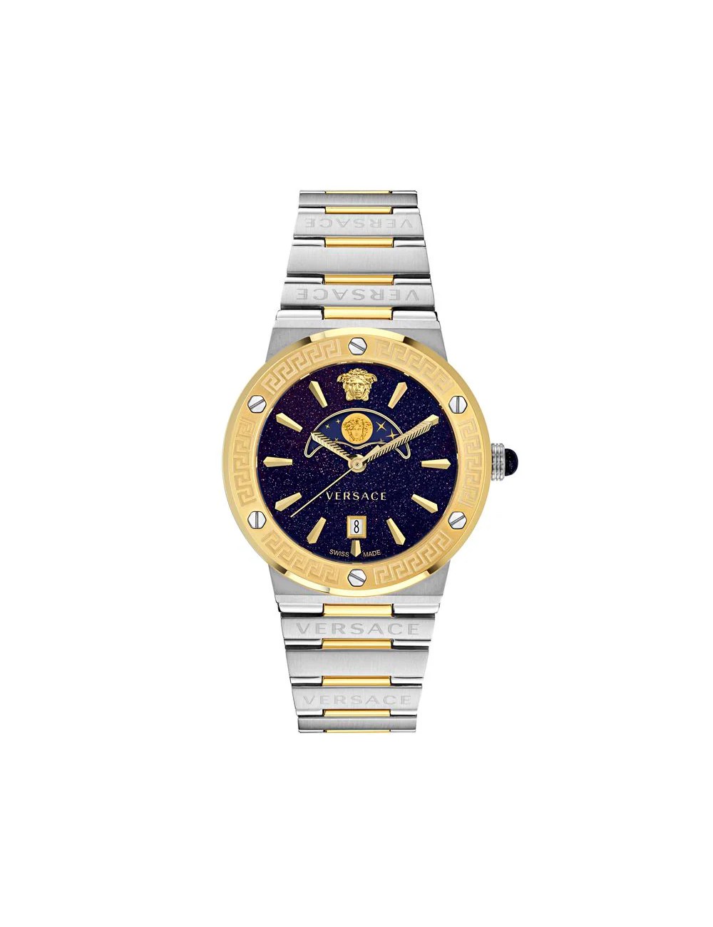Montre Versace acier gris – Dress watch luxe iconique rare