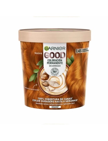 Garnier Good Coloración Permanente Sin Amoníaco 7.43 Cobrizo Cúrcuma