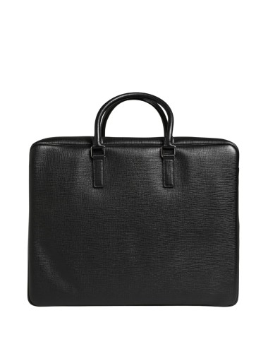 Sac Weekender Dolce & Gabbana cuir noir appliqué luxe homme