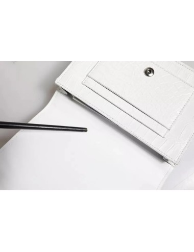 Portefeuille crossbody Dolce & Gabbana cuir blanc bleu luxe