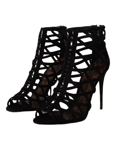 Sandales à brides cuir beige élégantes talons fins luxe femme