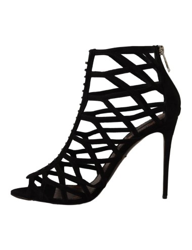 Sandales à talons aiguilles Dolce & Gabbana en daim noir Bette