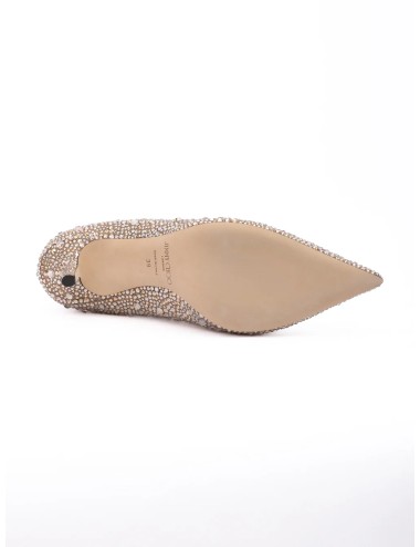 Jimmy Choo Love 85 Light Bronze : escarpins cristal au charme luxueux