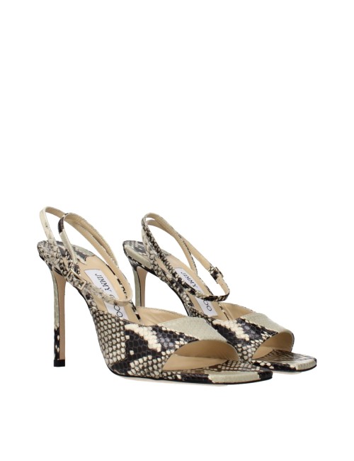 Jimmy Choo Sandales Multicolores : cuir luxueux et talon stiletto