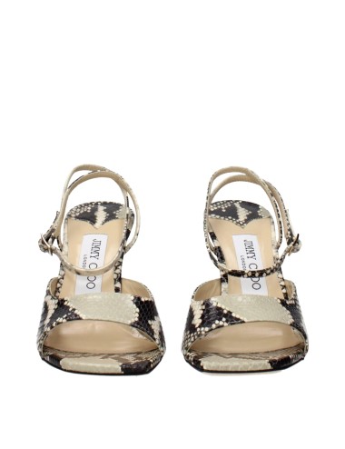 Jimmy Choo Sandales Multicolores : cuir luxueux et talon stiletto