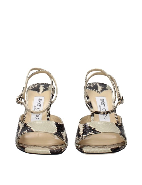 Jimmy Choo Sandales Multicolores : cuir luxueux et talon stiletto