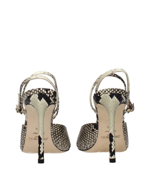 Jimmy Choo Sandales Multicolores : cuir luxueux et talon stiletto
