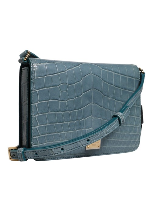 Sac Dolce & Gabbana vert cuir exotique – Mini crossbody luxe