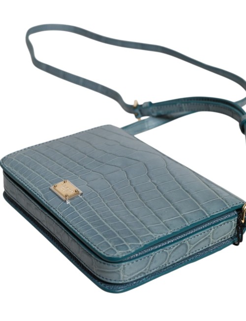 Sac Dolce & Gabbana vert cuir exotique – Mini crossbody luxe