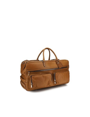 Sac de voyage Brunello Cucinelli cuir brun – Luxe élégant rare
