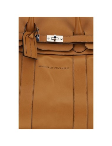 Sac Voyage Brunello Cucinelli Cuir Marron Luxe Homme
