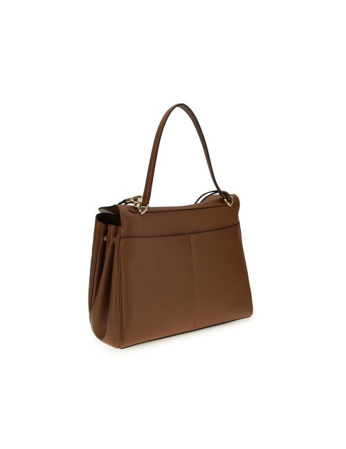 Balenciaga Brown Calf Leather Bos Taurus Shoulder Bag – Sac à Épaule Luxe en Cuir Marron