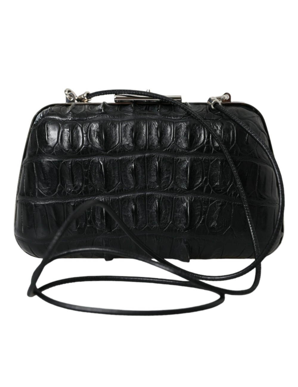 Pochette Balenciaga Crocodile Noir — Luxe & Élégance Absolue