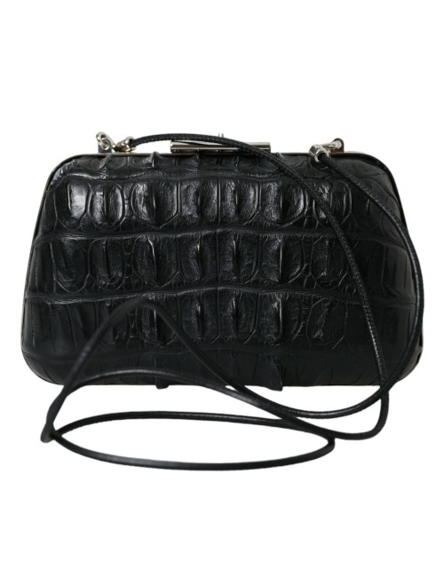 Pochette Balenciaga Crocodile Noir — Luxe & Élégance Absolue