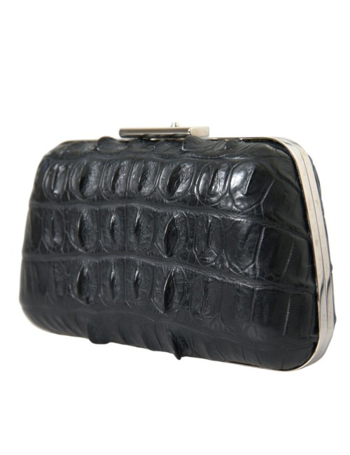 Pochette Balenciaga Crocodile Noir — Luxe & Élégance Absolue