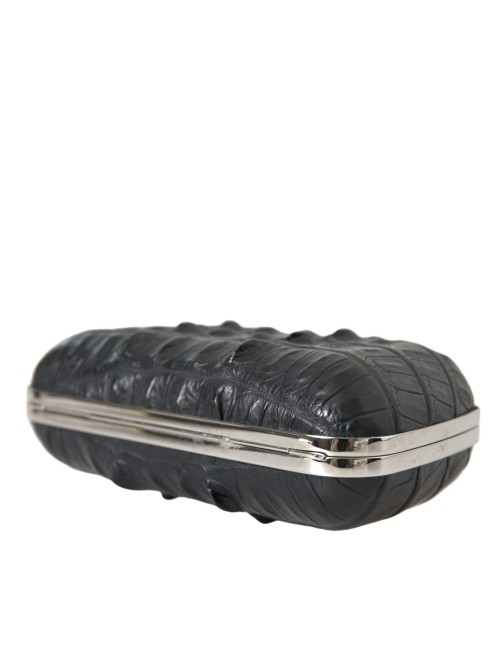 Pochette Balenciaga Crocodile Noir — Luxe & Élégance Absolue
