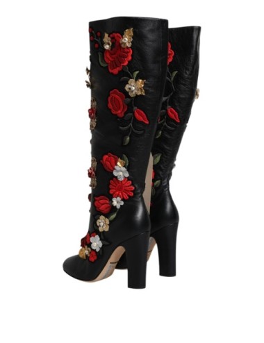 Bottes Dolce & Gabbana cuir noir – Luxe - Paloma Private Club