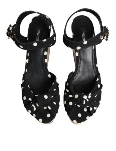 Sandales Compensées Multicolores à Pois et Motif Poisson Femme | Paloma Private Club