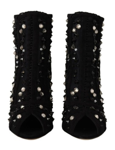 Bottines Dolce & Gabbana cristaux noirs – Talons - Paloma Private Club