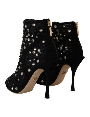 Bottines Dolce & Gabbana cristaux noirs – Talons - Paloma Private Club