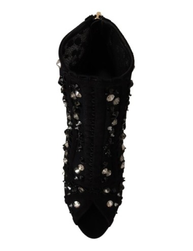 Bottines Dolce & Gabbana cristaux noirs – Talons - Paloma Private Club